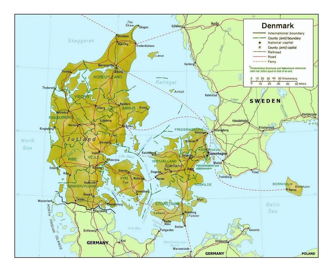Harta e danimarkë kommune