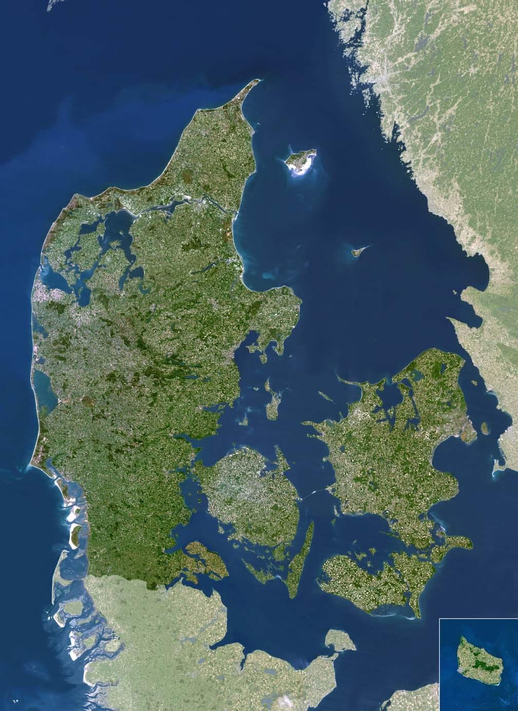 Harta e danimarkë satelitore 
