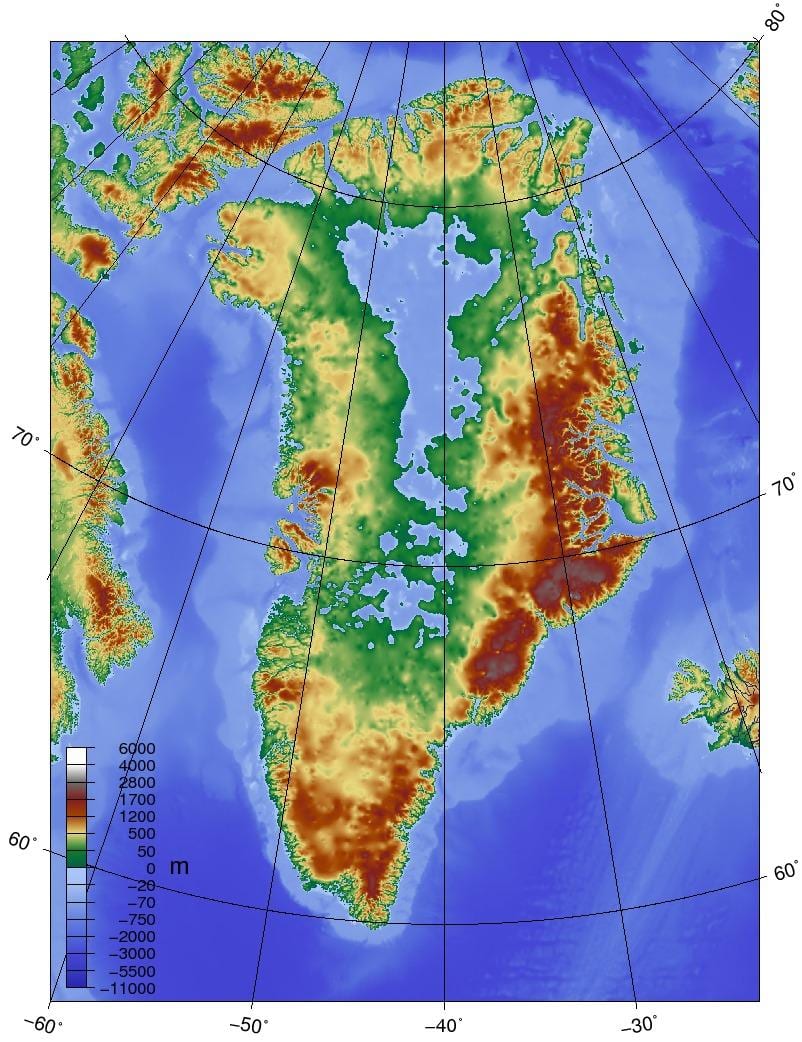 Harta e danimarkë topografike