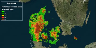 Harta e klimës në danimarkë 