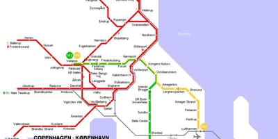Harta e danimarkë metro 