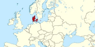Harta e danimarkë vend në botë 